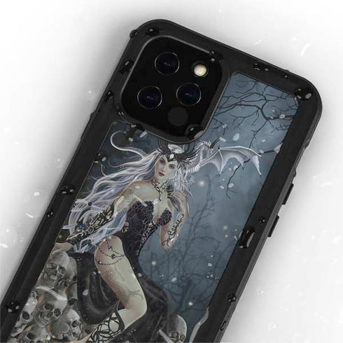 Gothic Queen with Silver Dragon by Nene Thomas iPhone 12 Pro Waterproof Case