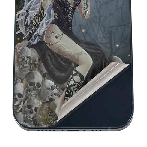 Gothic Queen with Silver Dragon by Nene Thomas iPhone 12 Skin