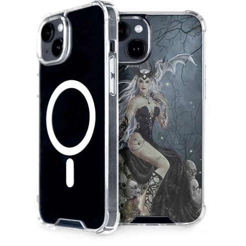 Gothic Queen with Silver Dragon by Nene Thomas iPhone 13 MagSafe Case