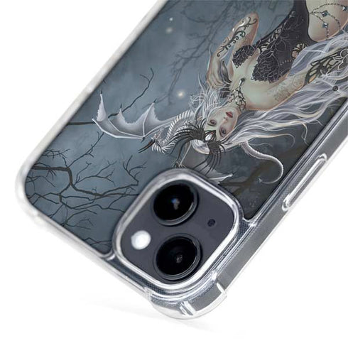 Gothic Queen with Silver Dragon by Nene Thomas iPhone 13 MagSafe Case