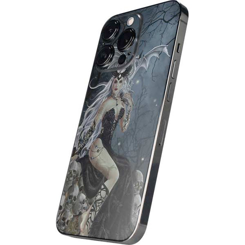 Gothic Queen with Silver Dragon by Nene Thomas iPhone 13 Pro Skin