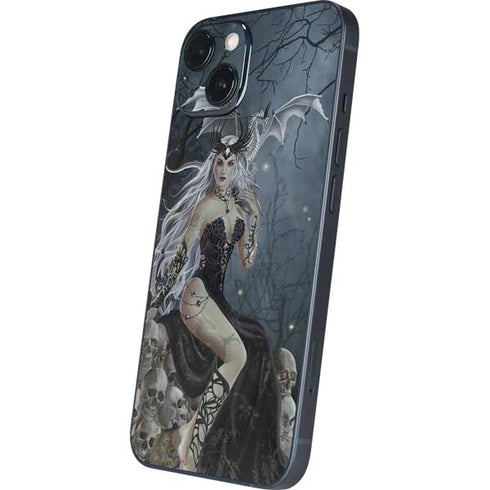 Gothic Queen with Silver Dragon by Nene Thomas iPhone 13 Skin