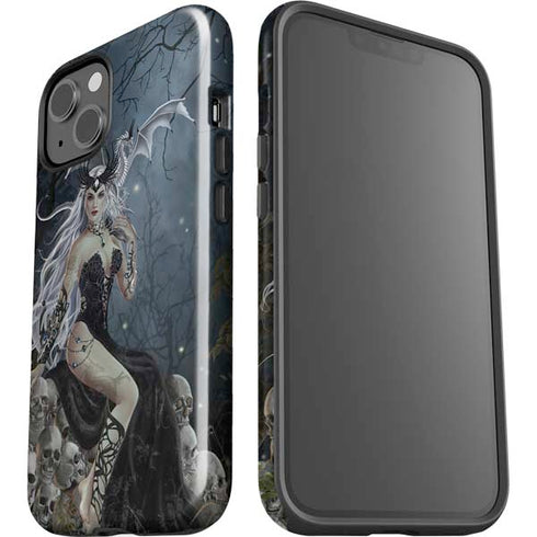 Gothic Queen with Silver Dragon by Nene Thomas iPhone 15 Plus Impact Case