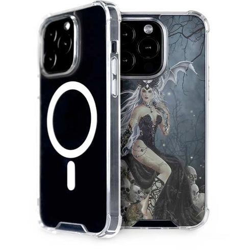 Gothic Queen with Silver Dragon by Nene Thomas iPhone 14 Pro MagSafe Case