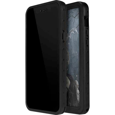 Gothic Queen with Silver Dragon by Nene Thomas iPhone 14 Pro Max Waterproof Case