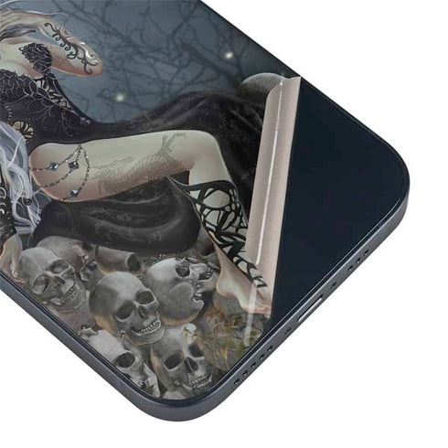 Gothic Queen with Silver Dragon by Nene Thomas iPhone 14 Skin