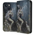 Gothic Queen with Silver Dragon by Nene Thomas iPhone 15 Plus Folio Case