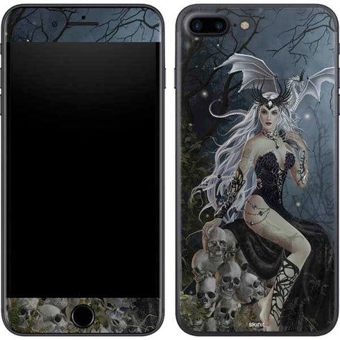 Gothic Queen with Silver Dragon by Nene Thomas iPhone 7 Plus Skin