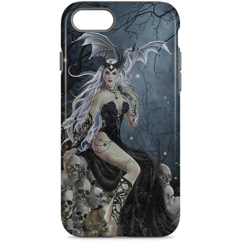 Gothic Queen with Silver Dragon by Nene Thomas iPhone 8 Pro Case