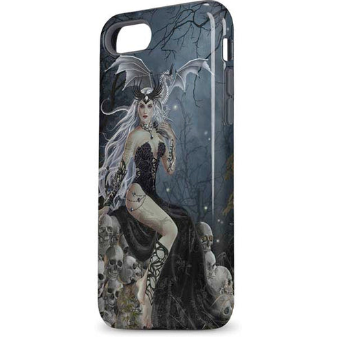 Gothic Queen with Silver Dragon by Nene Thomas iPhone 8 Pro Case