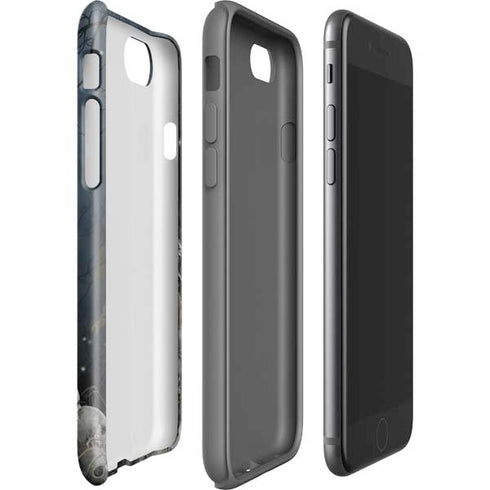 Gothic Queen with Silver Dragon by Nene Thomas iPhone SE (2nd & 3rd Gen) Pro Case