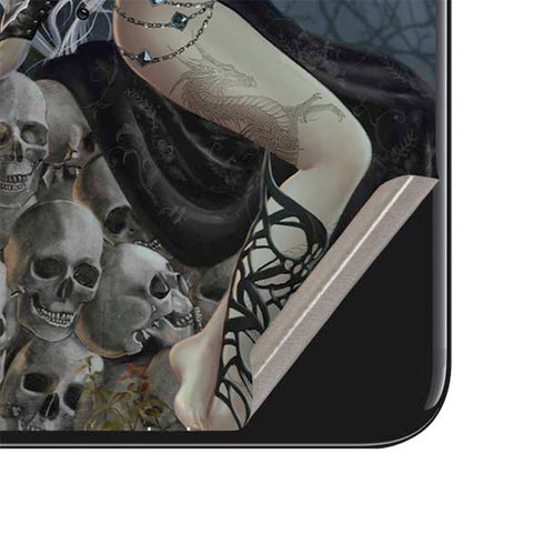 Gothic Queen with Silver Dragon by Nene Thomas iPhone SE (2nd & 3rd Gen) Skin