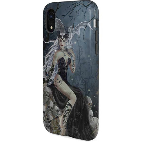Gothic Queen with Silver Dragon by Nene Thomas iPhone XR Pro Case