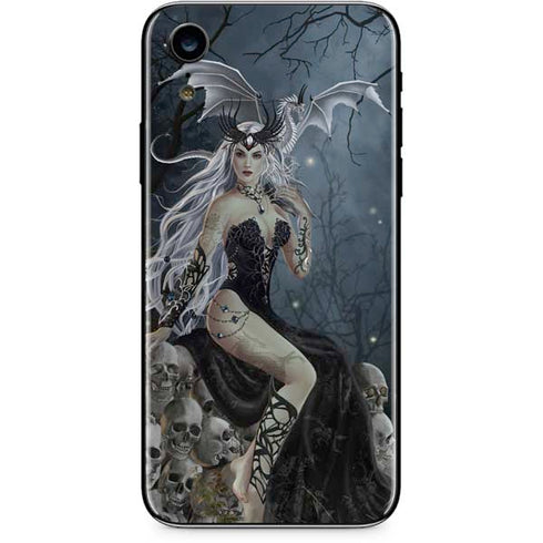 Gothic Queen with Silver Dragon by Nene Thomas iPhone XR Skin