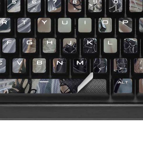 Gothic Queen with Silver Dragon by Nene Thomas K95 RGB PLATINUM Mechanical Gaming Keyboard Skin