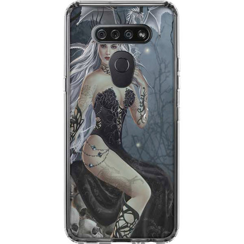 Gothic Queen with Silver Dragon by Nene Thomas LG K51/Q51 Clear Case