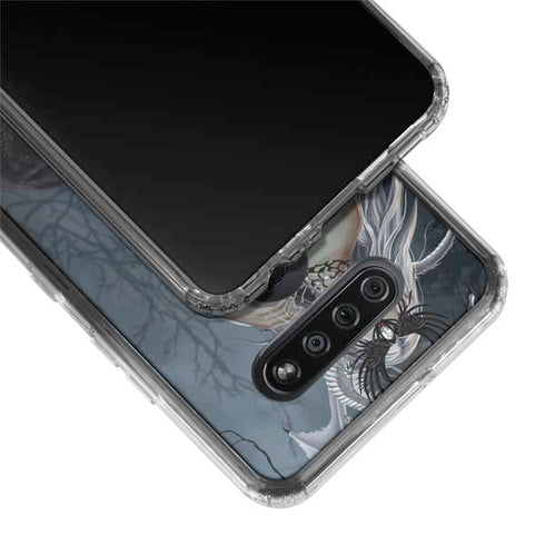 Gothic Queen with Silver Dragon by Nene Thomas LG K51/Q51 Clear Case