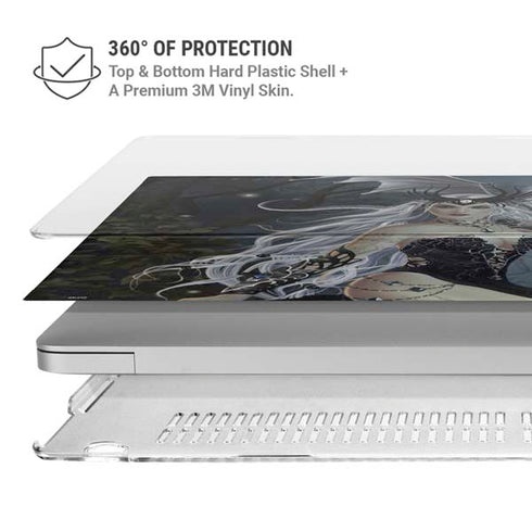 Gothic Queen with Silver Dragon by Nene Thomas MacBook Air 15in (2023-2025) Case plus Skin