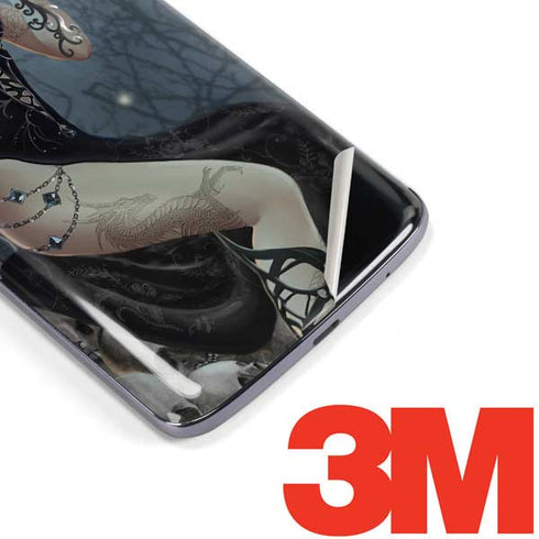 Gothic Queen with Silver Dragon by Nene Thomas Moto E5 Plus Skin