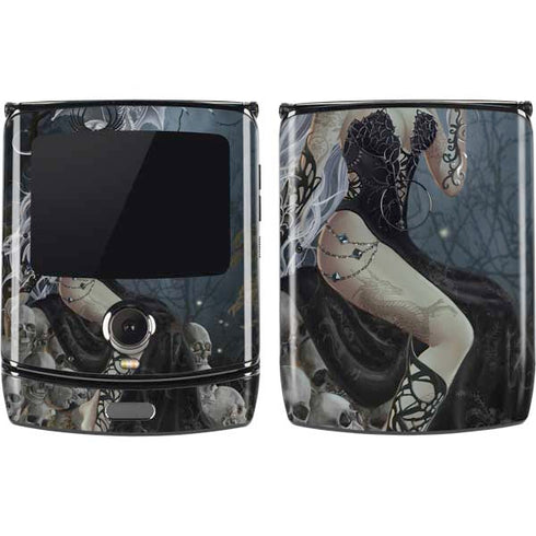 Gothic Queen with Silver Dragon by Nene Thomas Motorola RAZR Skin