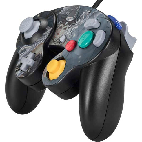 Gothic Queen with Silver Dragon by Nene Thomas Nintendo GameCube Controller Skin