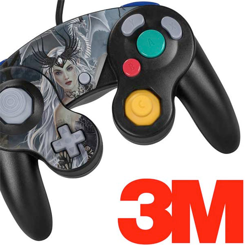 Gothic Queen with Silver Dragon by Nene Thomas Nintendo GameCube Controller Skin