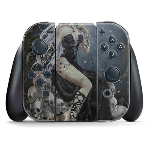 Gothic Queen with Silver Dragon by Nene Thomas Nintendo Switch (2017-2021) Joy-Con Controller Skin
