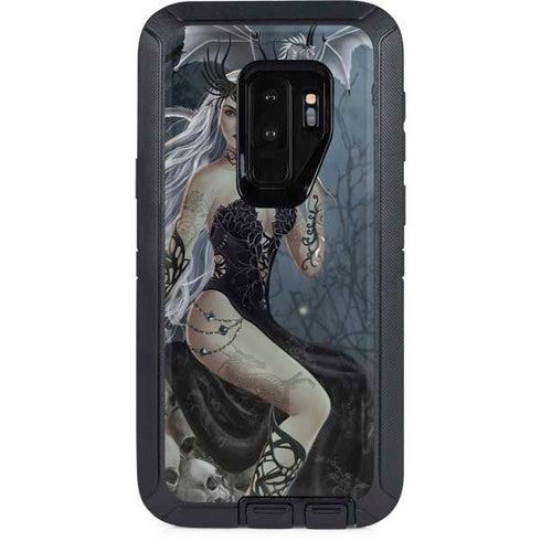 Gothic Queen with Silver Dragon by Nene Thomas Otterbox Defender Galaxy Skin