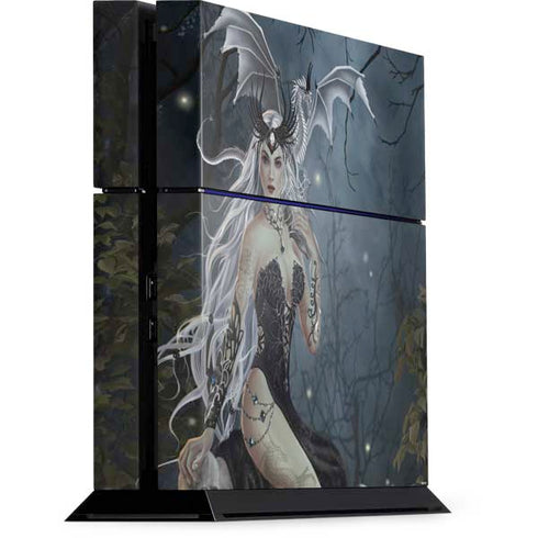 Gothic Queen with Silver Dragon by Nene Thomas PS4 Console Skin