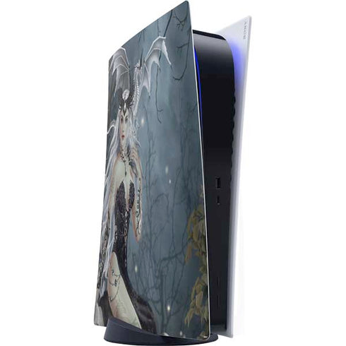Gothic Queen with Silver Dragon by Nene Thomas PS5 Digital Edition Console Skin