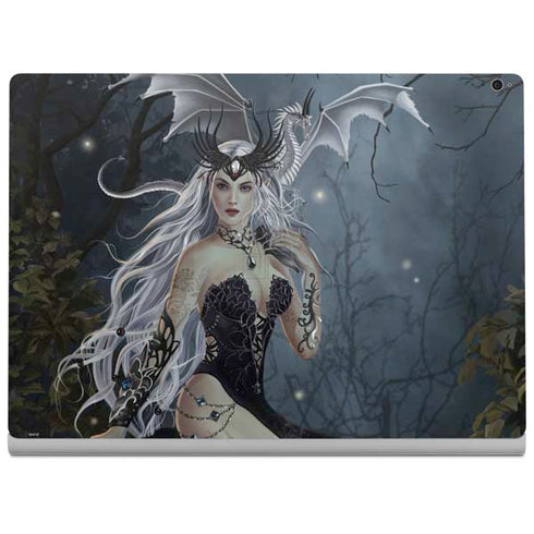Gothic Queen with Silver Dragon by Nene Thomas Surface Book 2 15in Skin