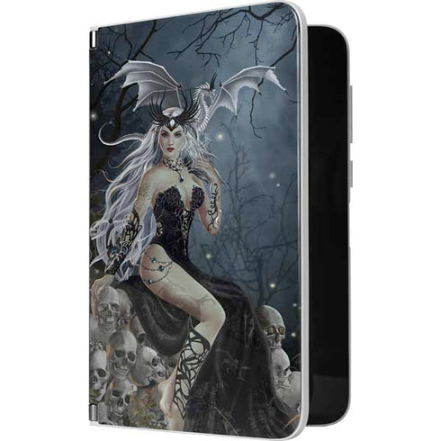 Gothic Queen with Silver Dragon by Nene Thomas Surface Duo Skin