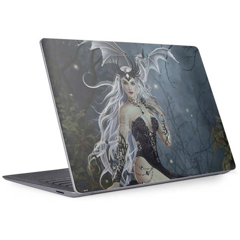 Gothic Queen with Silver Dragon by Nene Thomas Surface Laptop 3 13.5in Skin