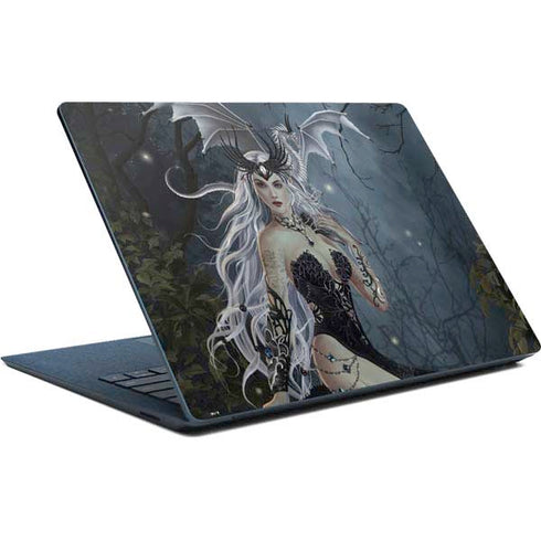 Gothic Queen with Silver Dragon by Nene Thomas Surface Laptop Skin