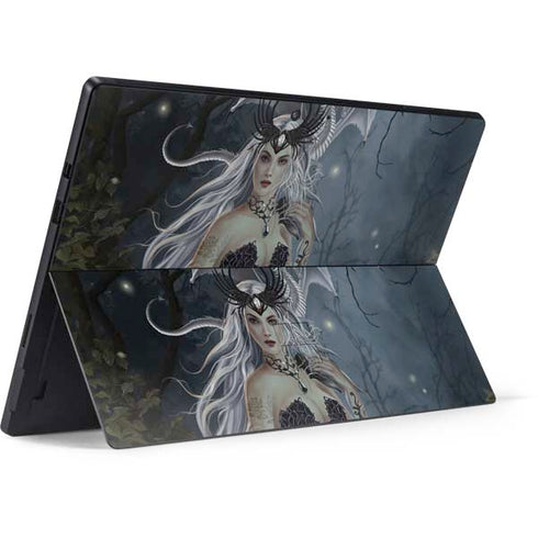 Gothic Queen with Silver Dragon by Nene Thomas Surface Pro 6 Skin
