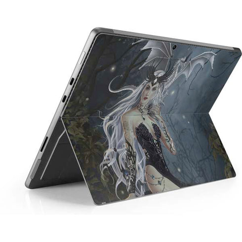 Gothic Queen with Silver Dragon by Nene Thomas Surface Pro 8 Skin