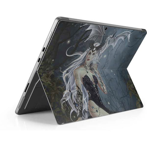 Gothic Queen with Silver Dragon by Nene Thomas Surface Pro 9 Skin