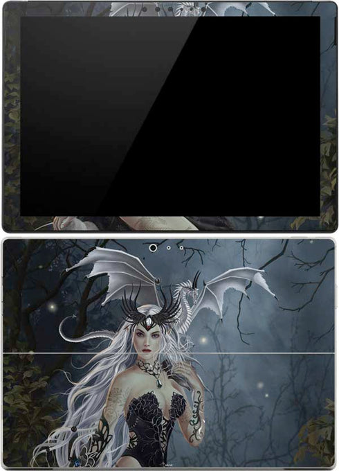 Gothic Queen with Silver Dragon by Nene Thomas Surface Pro (2017) Skin