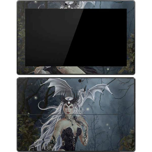 Gothic Queen with Silver Dragon by Nene Thomas Surface Pro Tablet Skin