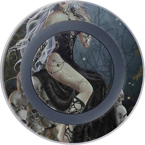Gothic Queen with Silver Dragon by Nene Thomas Wireless Charger Skin