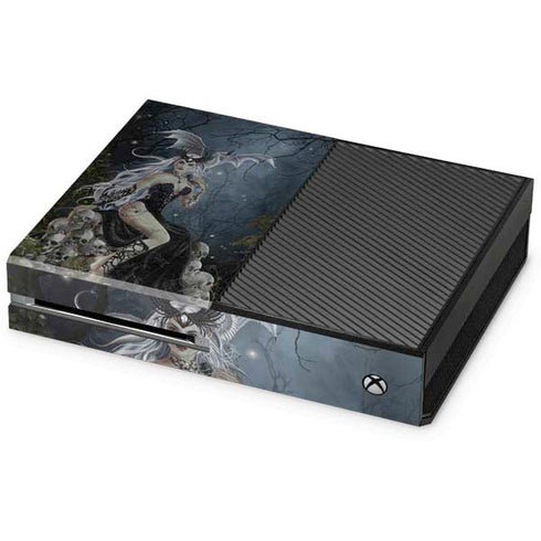 Gothic Queen with Silver Dragon by Nene Thomas Xbox One Console Skin