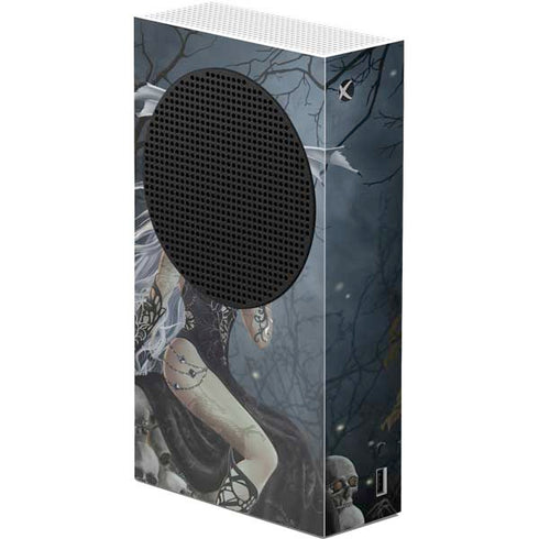 Gothic Queen with Silver Dragon by Nene Thomas Xbox Series S Console Skin