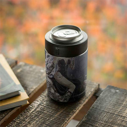 Gothic Queen with Silver Dragon by Nene Thomas Yeti Colster Can Insulator Skin