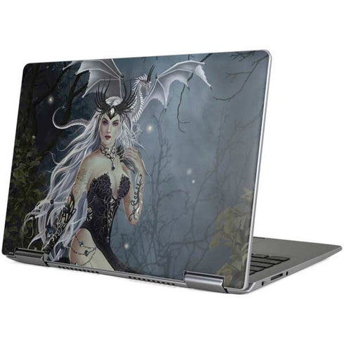 Gothic Queen with Silver Dragon by Nene Thomas Yoga 710 14in Skin