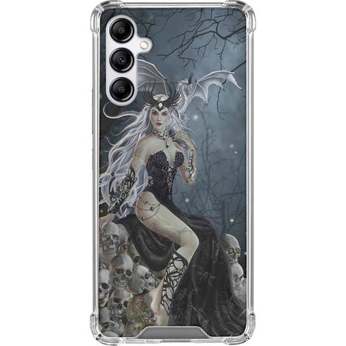 Gothic Queen with Silver Dragon by Nene Thomas Galaxy A15 5G Clear Case