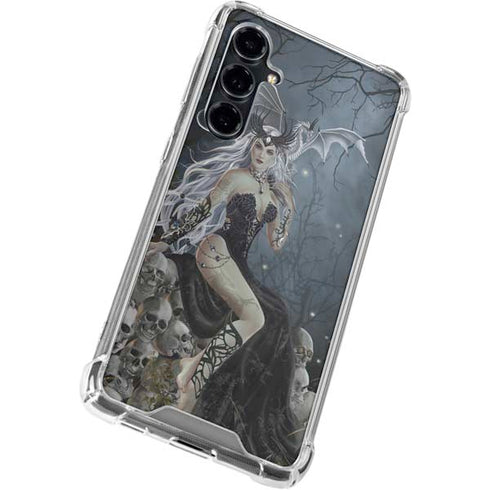 Gothic Queen with Silver Dragon by Nene Thomas Galaxy S23 FE Clear Case
