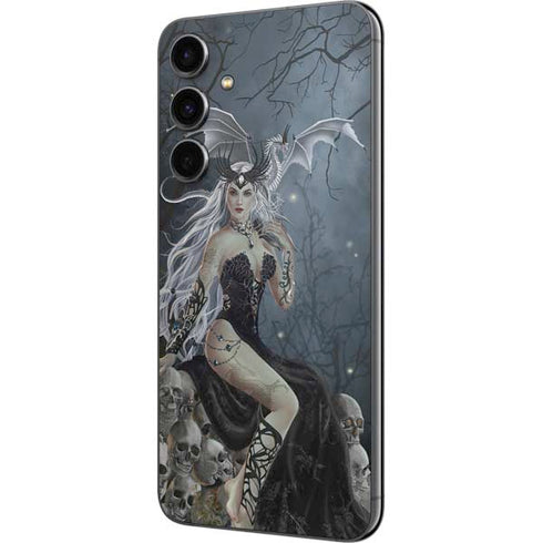 Gothic Queen with Silver Dragon by Nene Thomas Galaxy S23 FE Skin