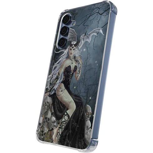 Gothic Queen with Silver Dragon by Nene Thomas Galaxy S24 Clear Case