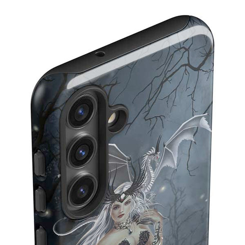 Gothic Queen with Silver Dragon by Nene Thomas Galaxy S24 Plus Impact Case