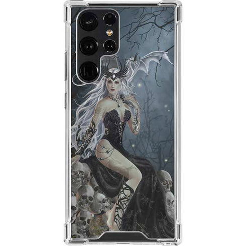 Gothic Queen with Silver Dragon by Nene Thomas Galaxy S24 Ultra Clear Case
